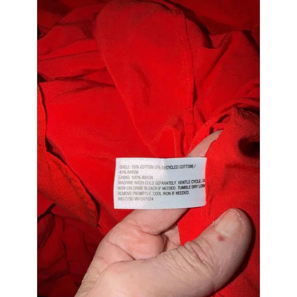 Kate Spade New York Coral Scalloped Shift Dress Large